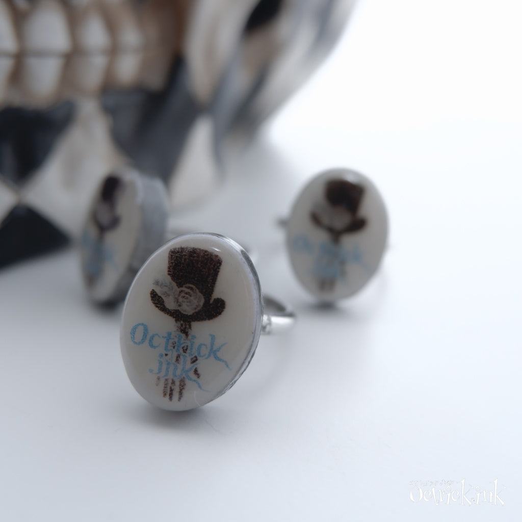 <22039>Octrick.ink Event Limited Ring (Hatter cyan)