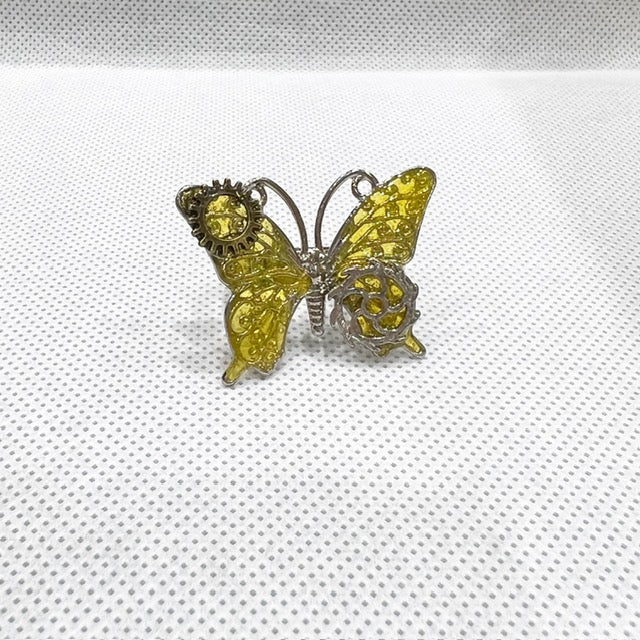 <18069>Butterfly Ring（Yellow）