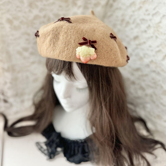 <25056>Beret Beige