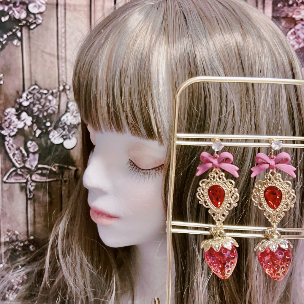 <30004>earring(red strawberry)