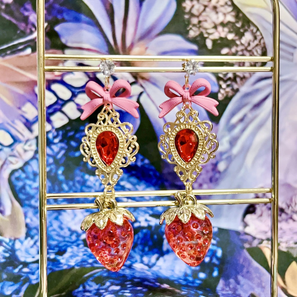 <30004>earring(red strawberry)