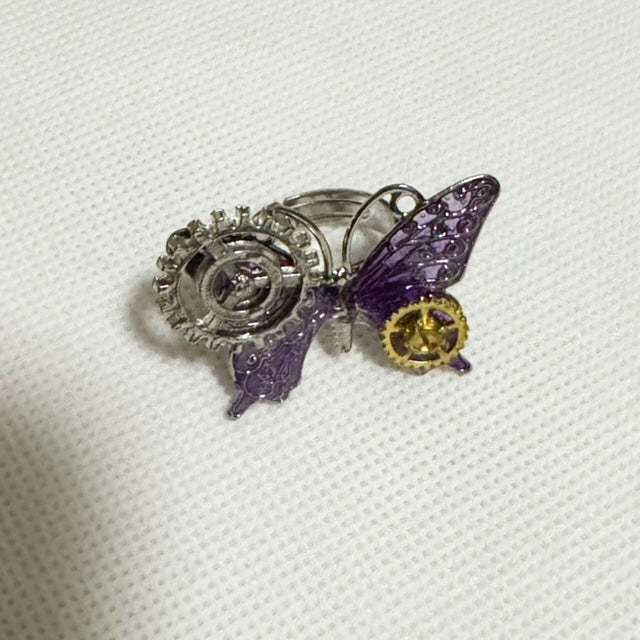 <18070>Butterfly Ring（purple）