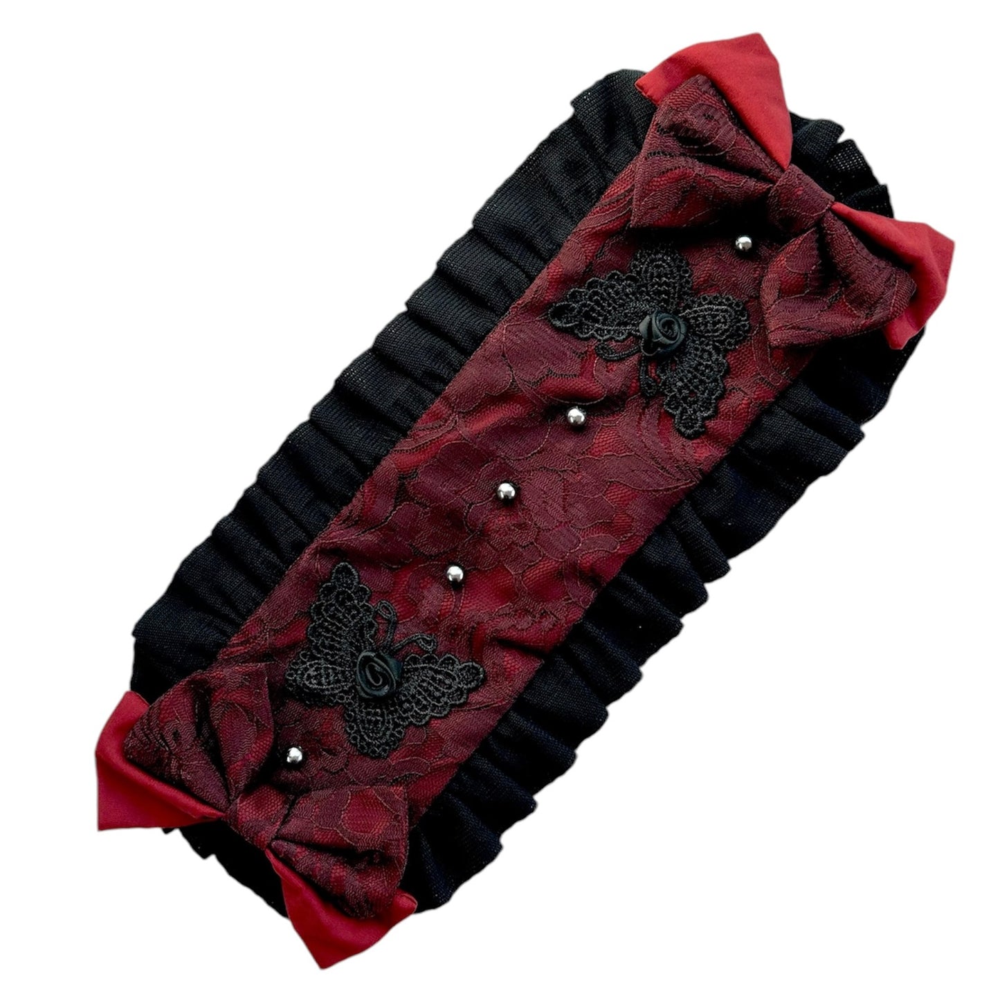 <03017>Headdress: Butterfly motif (Bordeaux)