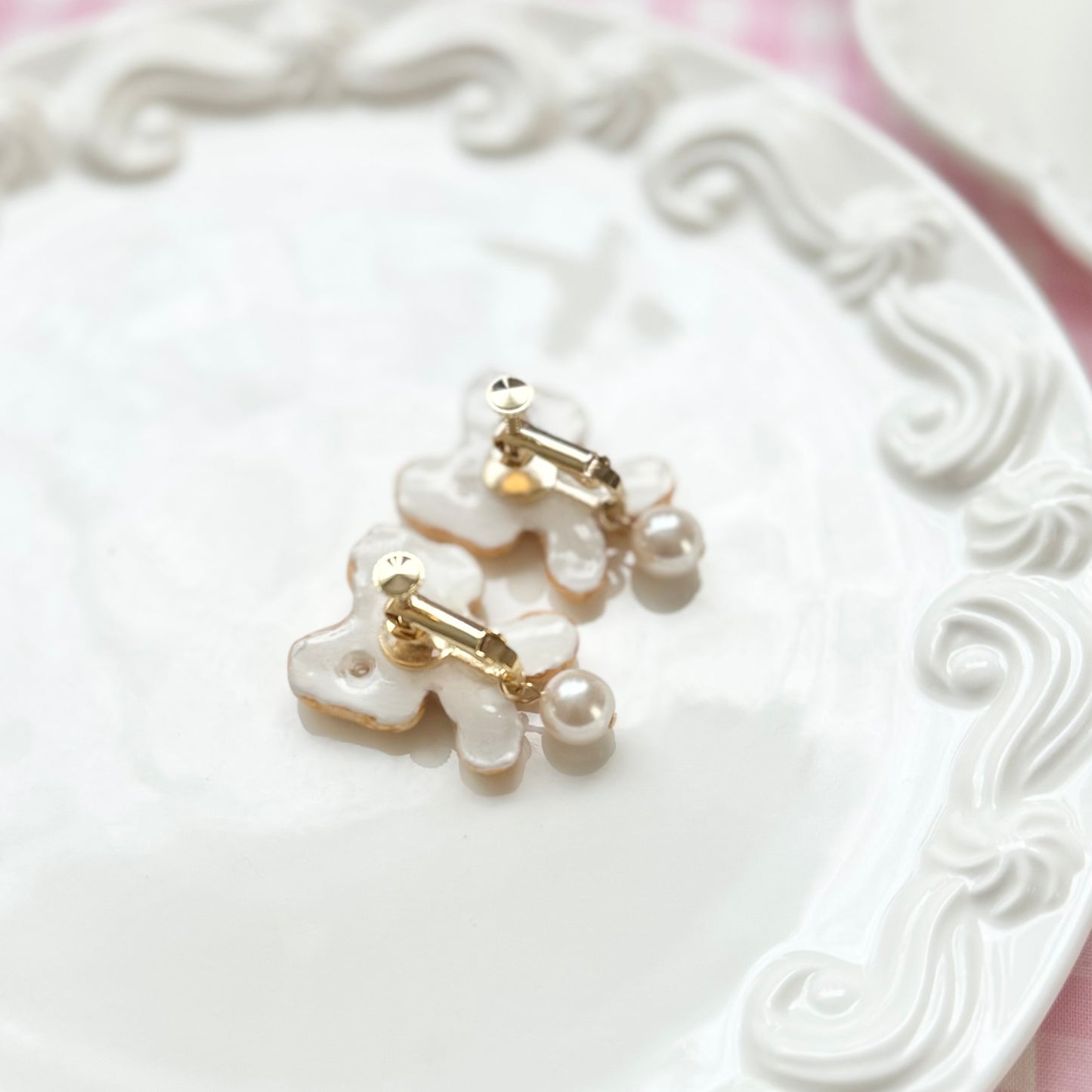 <25050>Churros Clip-on Earrings