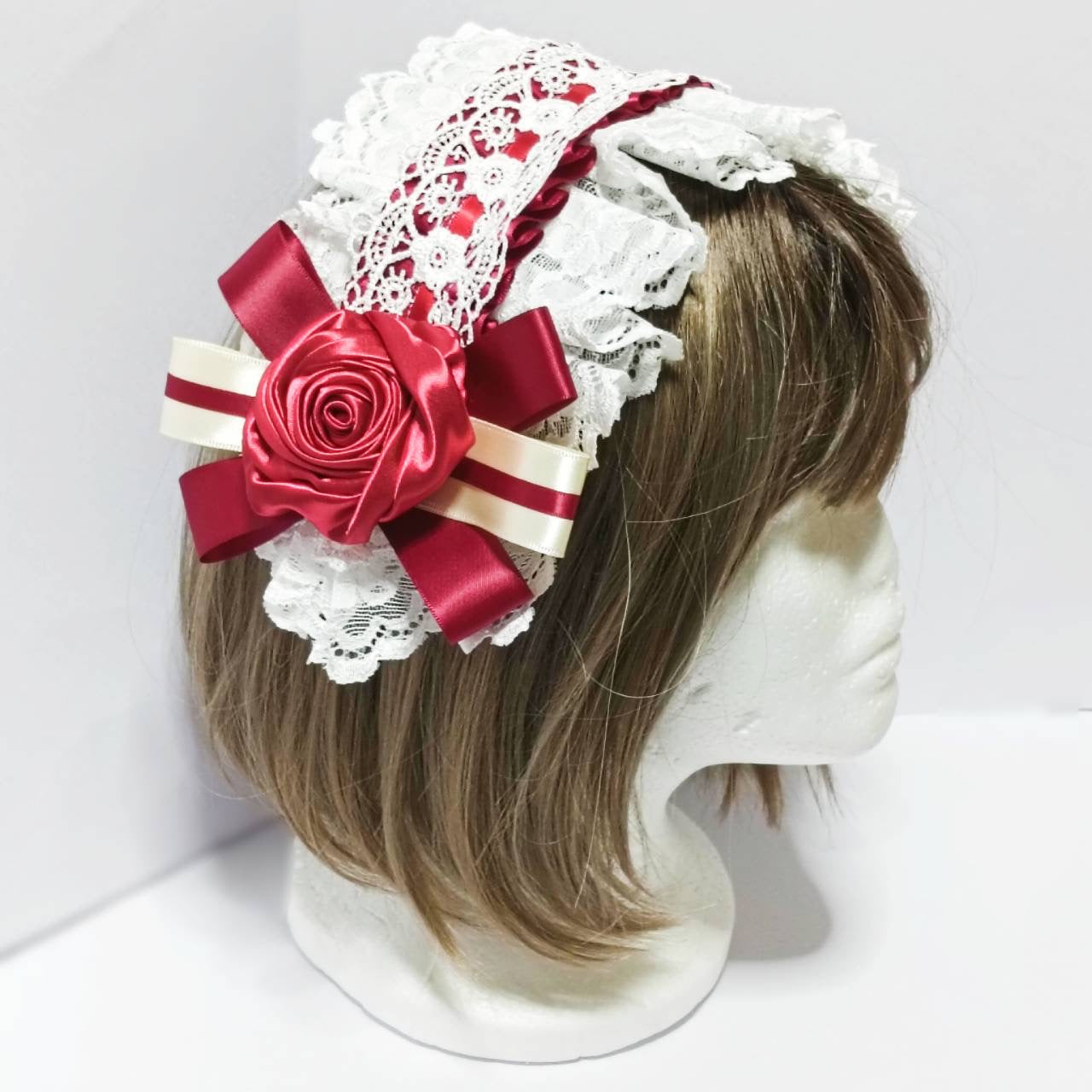 <09033>Headdress(red and white)