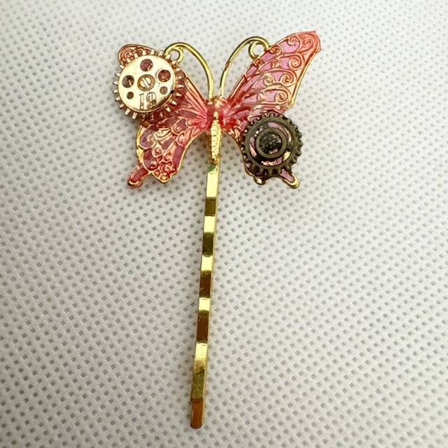 <18063>Butterfly Hairpin（pink）