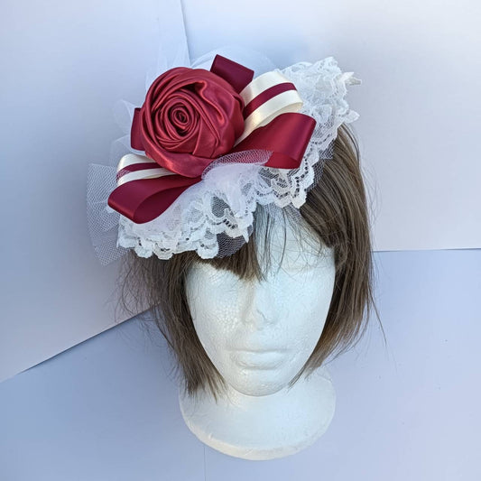 <09041>Mini Hat(red and white)