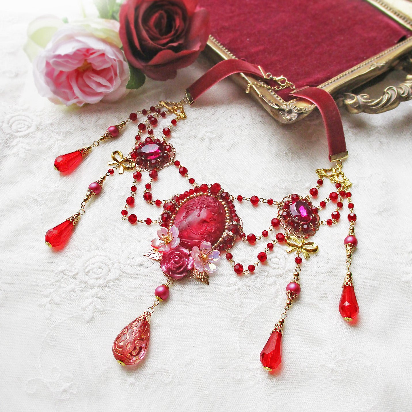 〈26036〉Cherry Princess Necklace