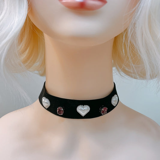 <13057>Pretentious lady's choker（Amethyst×Violet）