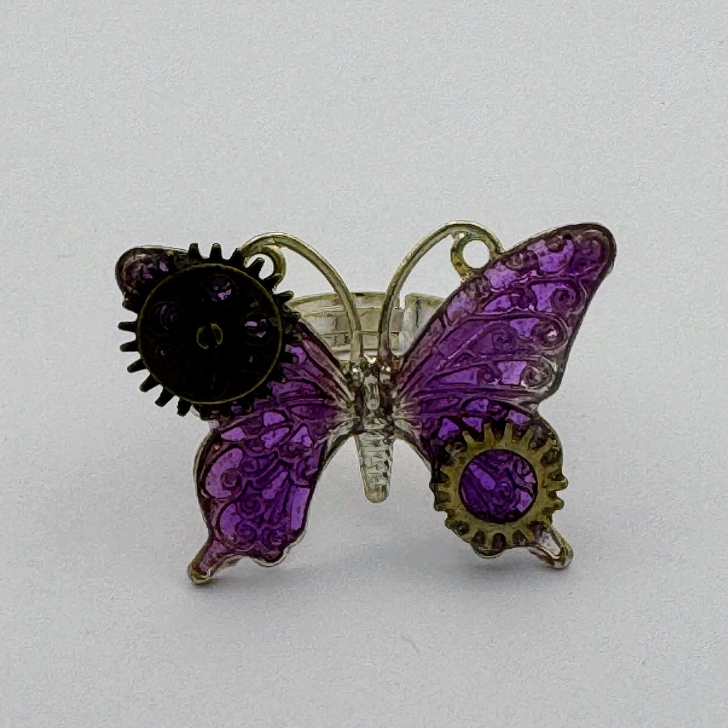 <18078>Butterfly Ring（purple2）