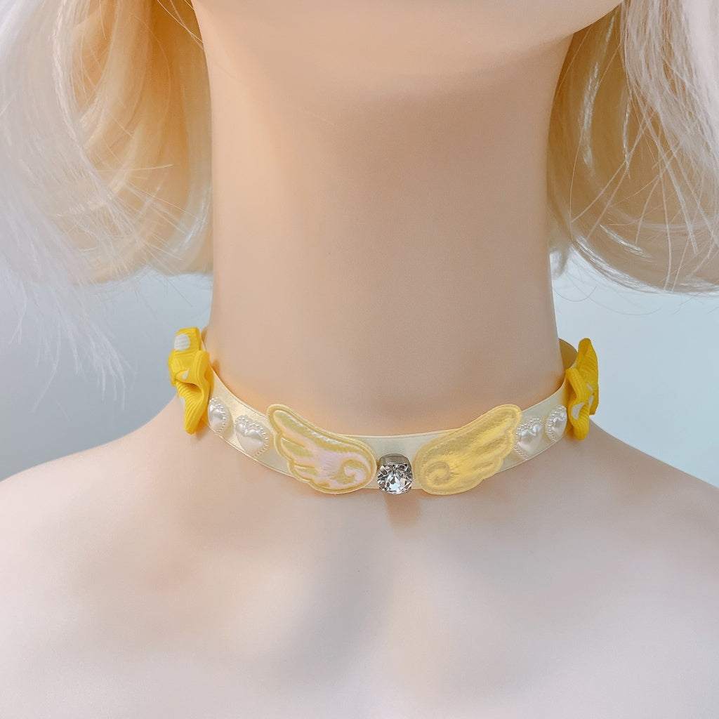 <13067>Yume Kawaii Magical Girl Choker（Light yellow×Light yellow）