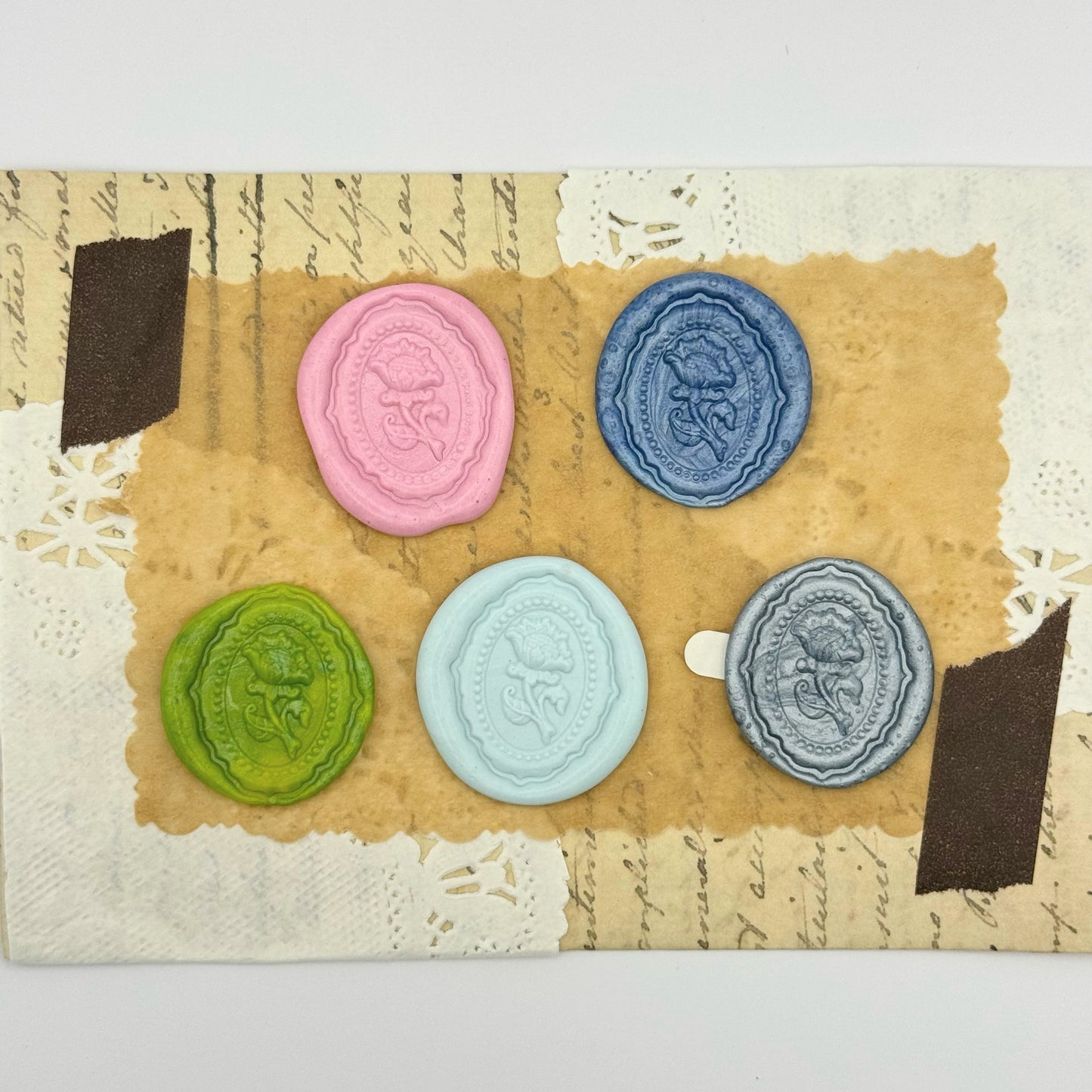 <18013>Wax Seal Sticker Sweet × rose