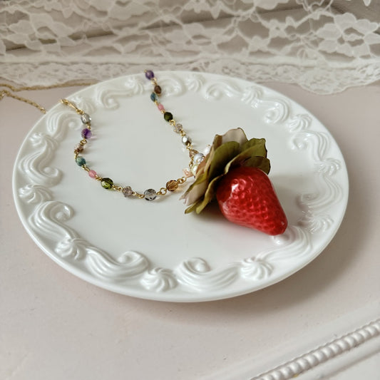 <25032>Strawberry necklace